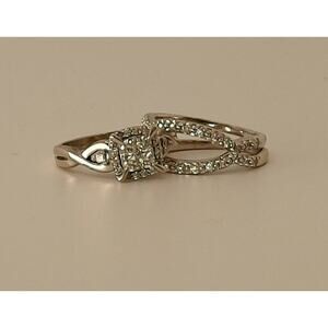 10K WG 3 Piece Wedding Set 4.9G Size 4